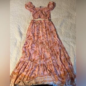 State of Mind Pink and Orange Floral Dress